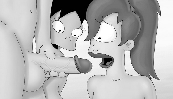 Cocks in XXX cartoon