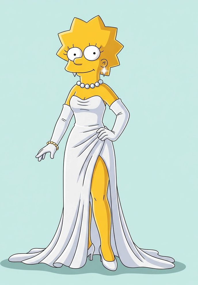 Adult woman Lisa Simpson Adult woman Lisa Simpson